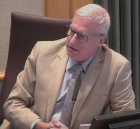 Shaun Palmer at Rochester City Council meeting working for the citizens of Ward 5