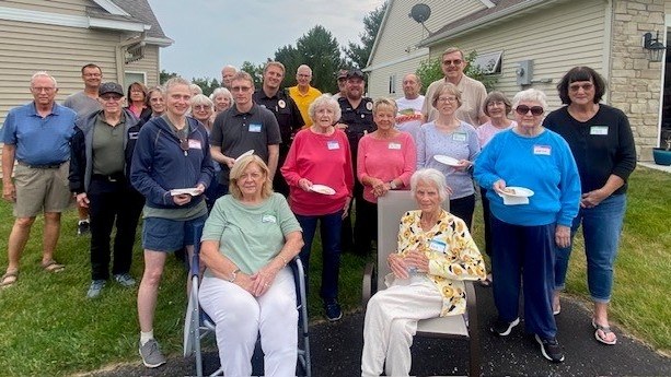 Ward 5 neighbors gathered outdoors for Night to Unite in Rochester Minnesota
