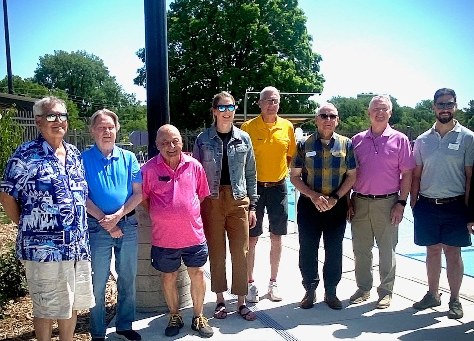 Park Board and City Council members at the Silver Lake Pool opening in Rochester Minnesota